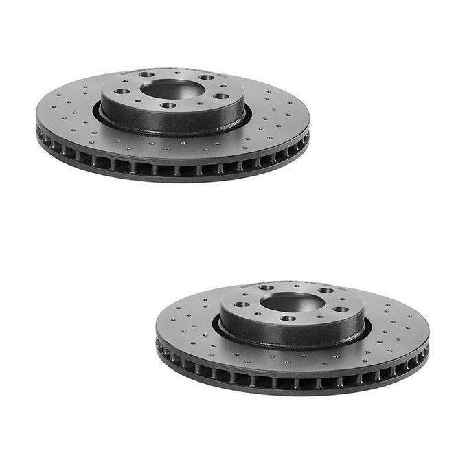 Volvo Brakes Kit - Pads & Rotors Front and Rear (286mm/288mm) (Xtra) (Ceramic) 31471830 - Brembo 1595315KIT